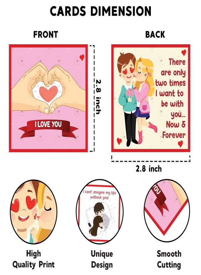 Festiko® Love Messages Popup Romantic Gift Box (8 X 8 X 2.5 cm), Love Cards Explosion Box, Romantic Explosive Box, Valentine's Day/Anniversary/Wedding - For Husband/Wife/Boyfriend/Girlfriend - Image 2